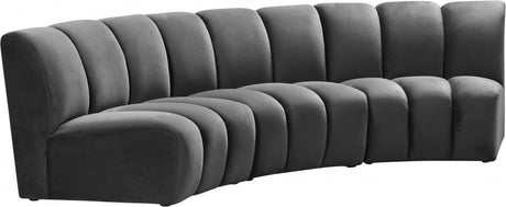 Meridian Furniture - Infinity Modular Sofa In Grey - 638Grey-3Pc