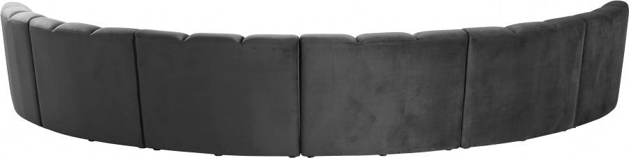 Meridian Furniture - Infinity Modular 6 Piece Sectional In Grey - 638Grey-6Pc