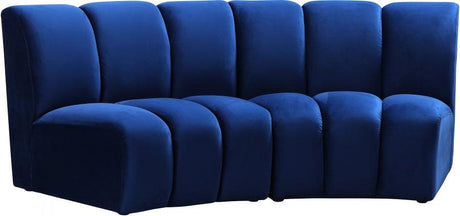 Meridian Furniture - Infinity Modular Sofa In Navy - 638Navy-2Pc