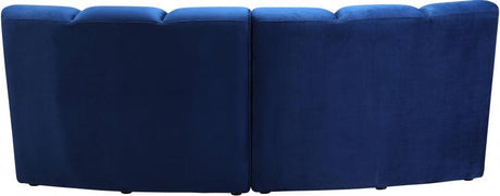 Meridian Furniture - Infinity Modular Sofa In Navy - 638Navy-2Pc