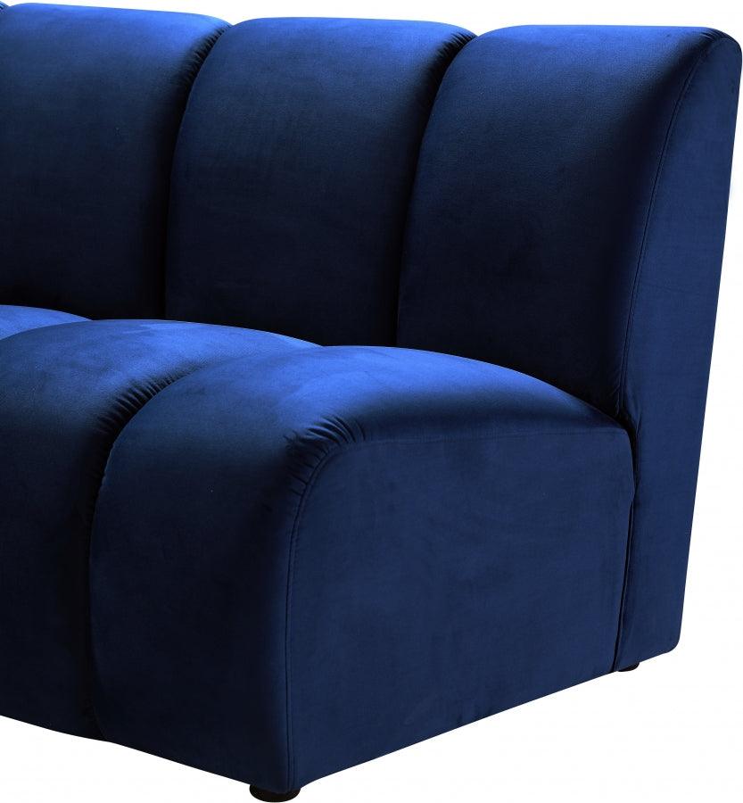 Meridian Furniture - Infinity Modular Sofa In Navy - 638Navy-2Pc