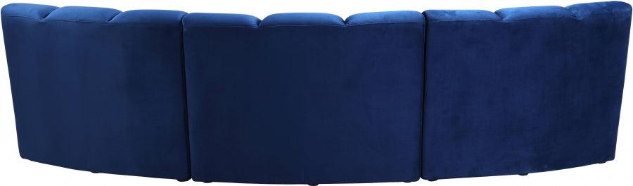 Meridian Furniture - Infinity Modular Sofa In Navy - 638Navy-3Pc