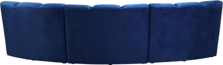 Meridian Furniture - Infinity Modular Sofa In Navy - 638Navy-3Pc