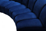 Meridian Furniture - Infinity Modular 4 Piece Sectional In Navy - 638Navy-4Pc