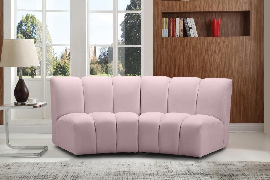 Meridian Furniture - Infinity Modular Sofa In Pink - 638Pink-2Pc