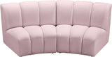 Meridian Furniture - Infinity Modular Sofa In Pink - 638Pink-2Pc