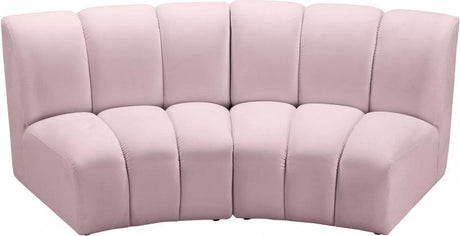 Meridian Furniture - Infinity Modular Sofa In Pink - 638Pink-2Pc