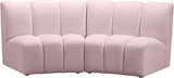 Meridian Furniture - Infinity Modular Sofa In Pink - 638Pink-2Pc