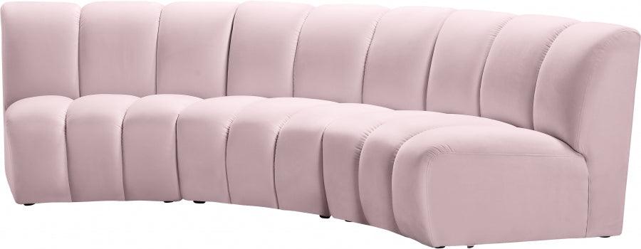 Meridian Furniture - Infinity Modular Sofa In Pink - 638Pink-3Pc