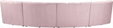 Meridian Furniture - Infinity Modular 4 Piece Sectional In Pink - 638Pink-4Pc