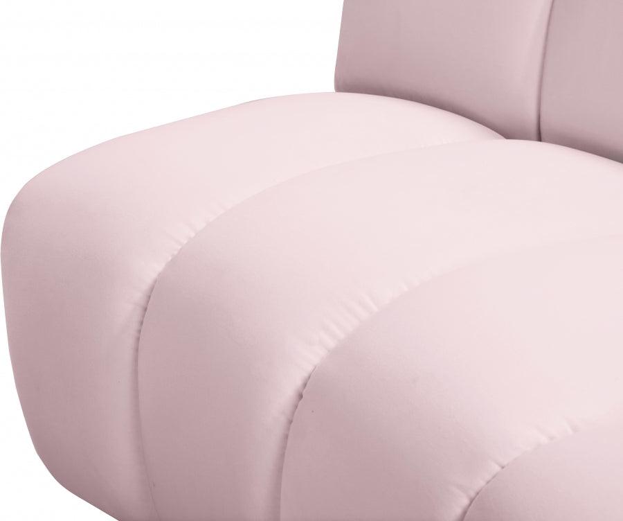 Meridian Furniture - Infinity Modular 6 Piece Sectional In Pink - 638Pink-6Pc