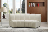 Meridian Furniture - Infinity Modular Sofa In Cream - 638Cream-2Pc