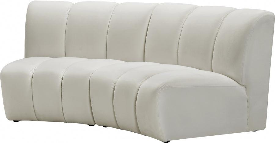 Meridian Furniture - Infinity Modular Sofa In Cream - 638Cream-2Pc