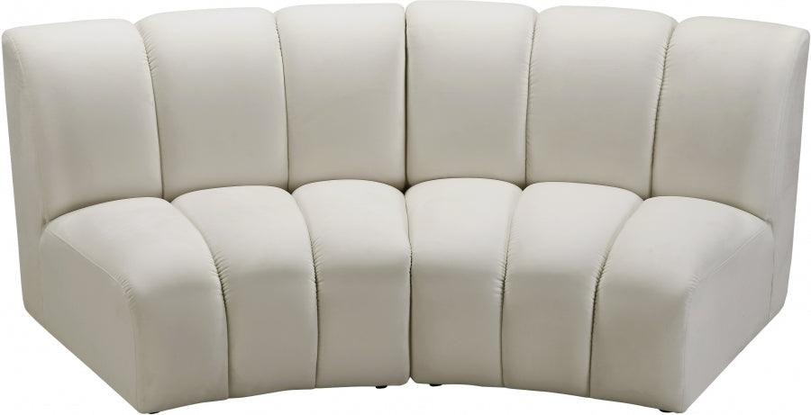 Meridian Furniture - Infinity Modular Sofa In Cream - 638Cream-2Pc