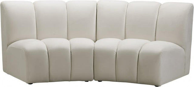 Meridian Furniture - Infinity Modular Sofa In Cream - 638Cream-2Pc