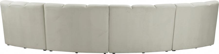 Meridian Furniture - Infinity Modular 4 Piece Sectional In Cream - 638Cream-4Pc