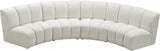 Meridian Furniture - Infinity Modular 4 Piece Sectional In Cream - 638Cream-4Pc