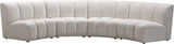 Meridian Furniture - Infinity Modular 4 Piece Sectional In Cream - 638Cream-4Pc