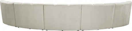 Meridian Furniture - Infinity Modular 5 Piece Sectional In Cream - 638Cream-5Pc