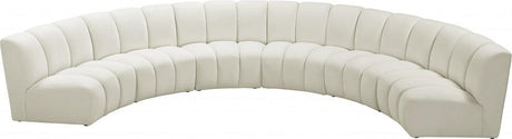 Meridian Furniture - Infinity Modular 6 Piece Sectional In Cream - 638Cream-6Pc