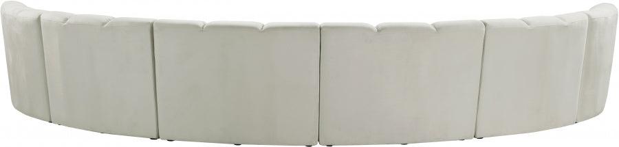 Meridian Furniture - Infinity Modular 6 Piece Sectional In Cream - 638Cream-6Pc