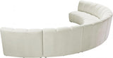 Meridian Furniture - Infinity Modular 6 Piece Sectional In Cream - 638Cream-6Pc