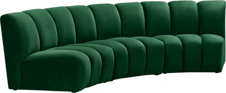 Meridian Furniture - Infinity Modular Sofa In Green - 638Green-3Pc