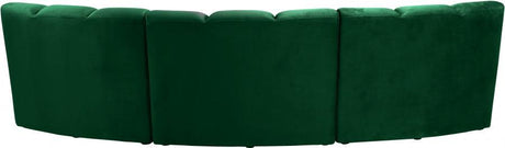 Meridian Furniture - Infinity Modular Sofa In Green - 638Green-3Pc