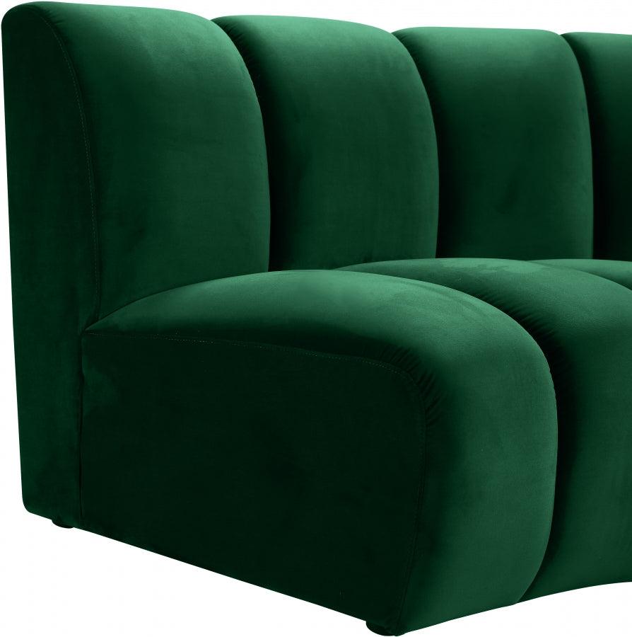 Meridian Furniture - Infinity Modular Sofa In Green - 638Green-3Pc