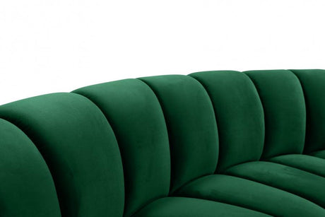 Meridian Furniture - Infinity Modular 4 Piece Sectional In Green - 638Green-4Pc