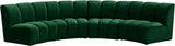 Meridian Furniture - Infinity Modular 4 Piece Sectional In Green - 638Green-4Pc