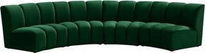 Infinity Modular 4 Piece Sectional In Green - 638Green-4Pc | Meridian