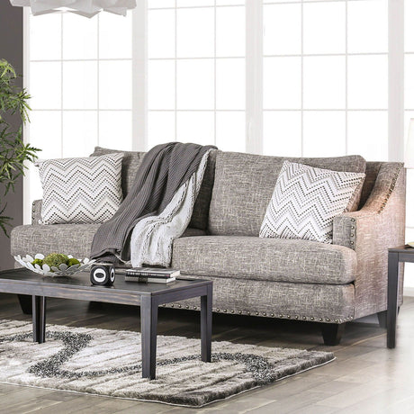 Erika - Sofa & Loveseat - Gray - Home Elegance USA