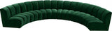 Meridian Furniture - Infinity Modular 6 Piece Sectional In Green - 638Green-6Pc