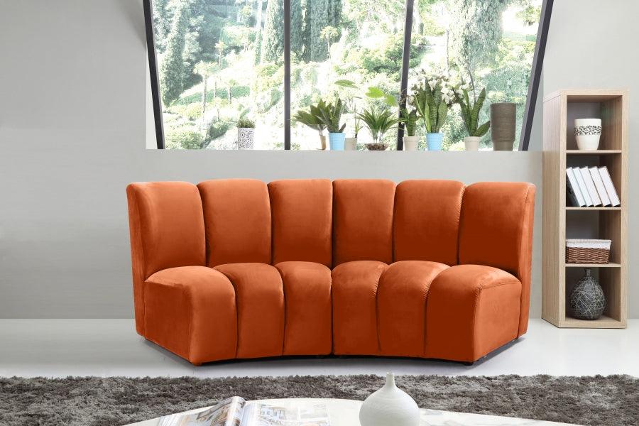 Meridian Furniture - Infinity Modular Sofa In Cognac - 638Cognac-2Pc