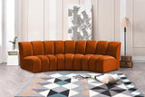 Meridian Furniture - Infinity Modular Sofa In Cognac - 638Cognac-3Pc