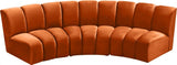 Meridian Furniture - Infinity Modular Sofa In Cognac - 638Cognac-3Pc