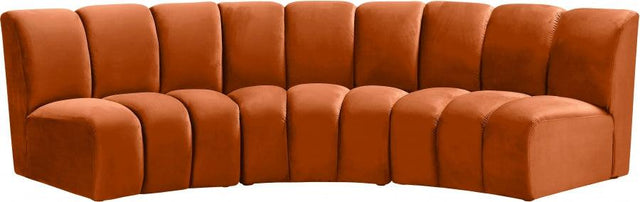 Meridian Furniture - Infinity Modular Sofa In Cognac - 638Cognac-3Pc