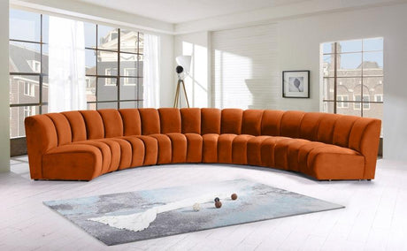 Meridian Furniture - Infinity Modular 6 Piece Sectional In Cognac - 638Cognac-6Pc