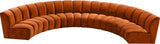 Meridian Furniture - Infinity Modular 6 Piece Sectional In Cognac - 638Cognac-6Pc