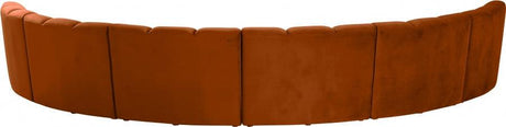 Meridian Furniture - Infinity Modular 6 Piece Sectional In Cognac - 638Cognac-6Pc