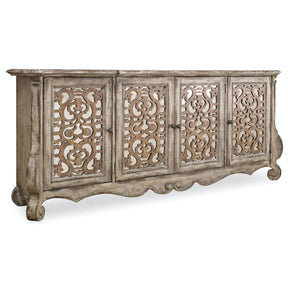 Chatelet Mirrored Credenza in Caramel Froth – Hooker Furniture