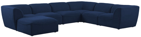 Miramar - Modular Sectional 7 Piece - Navy - Fabric - Home Elegance USA