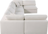 Serene - Cloud Modular Sectional 6 Piece - Cream - Fabric - Home Elegance USA