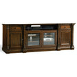 Leesburg Entertainment Console in Mahogany Veneer Dark Wood – Hooker Furniture