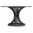 Studio 7H Cinch 48-Inch Round Dining Table Light Wood and Metal Base – Hooker Furniture