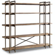 Studio 7H Scaffold Entertainment Wall – Scandinavian Light Wood & Metal – Hooker Furniture