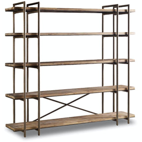 Studio 7H Scaffold Entertainment Wall – Scandinavian Light Wood & Metal – Hooker Furniture
