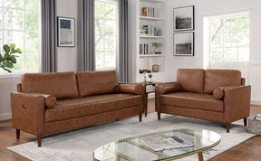 Horgen - Sofa & Loveseat - Cognac