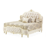 Aico Furniture - Lavelle Eastern King Wing Mansion Bed In Classic Pearl - 54000Cekwm-1130